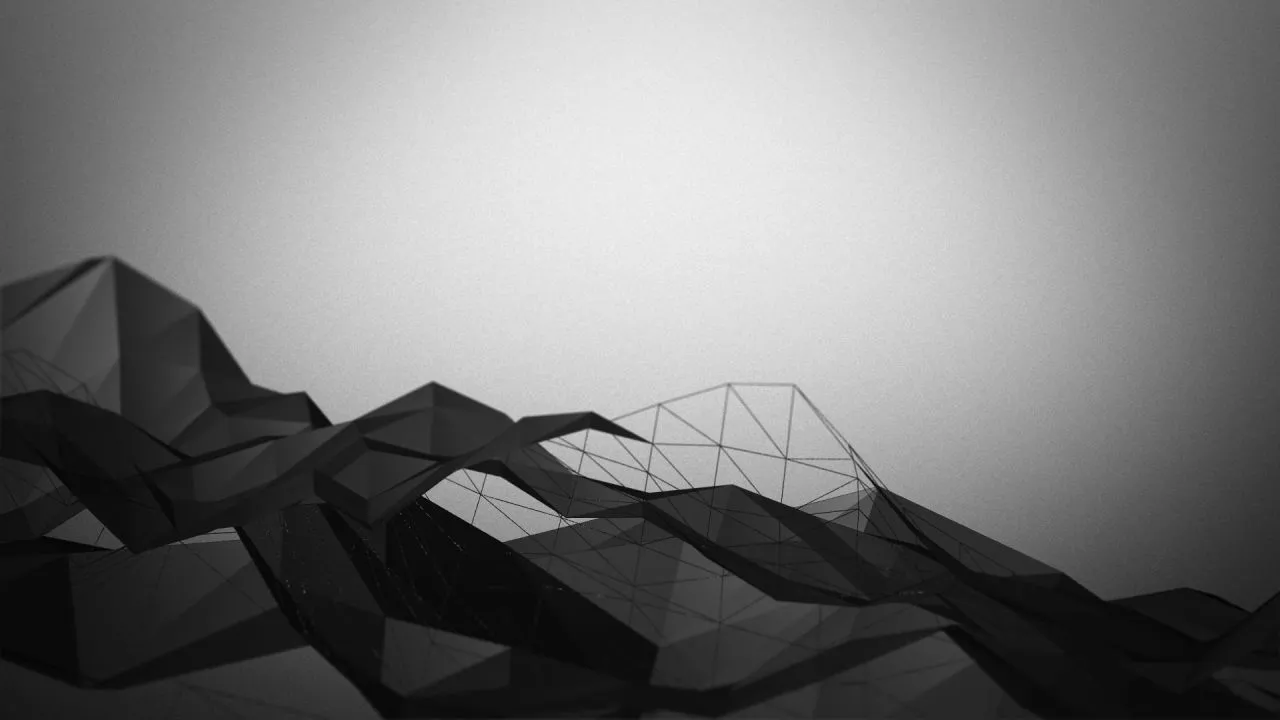 Gerenderte digitale Landschaft