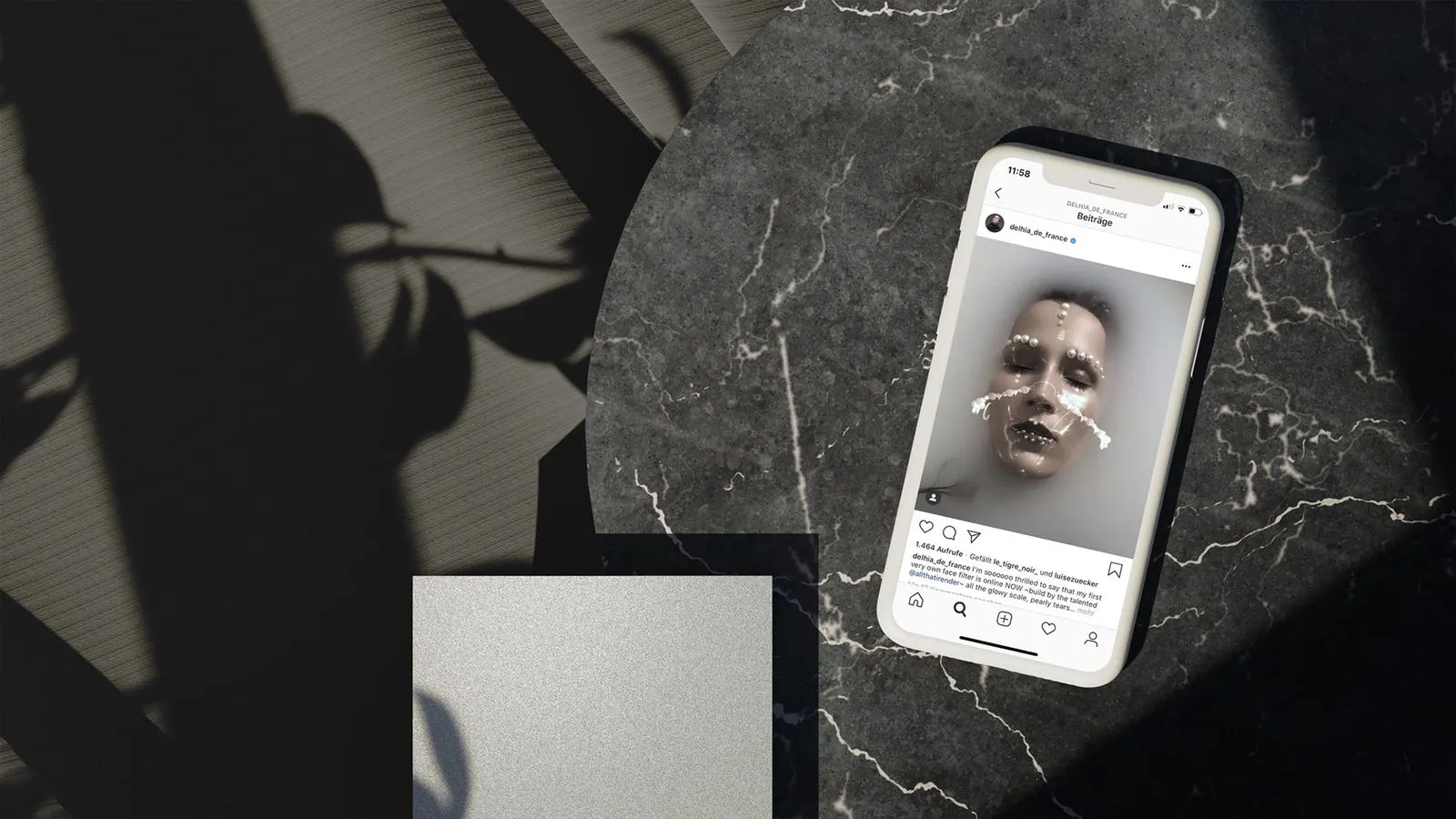 Instagram-AR-Filter für Delhia de France, Bild 2