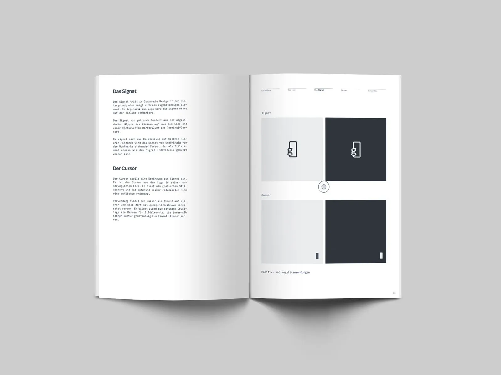 Markenauftritt gutco.de mit Cursor-Signet, Bild 7