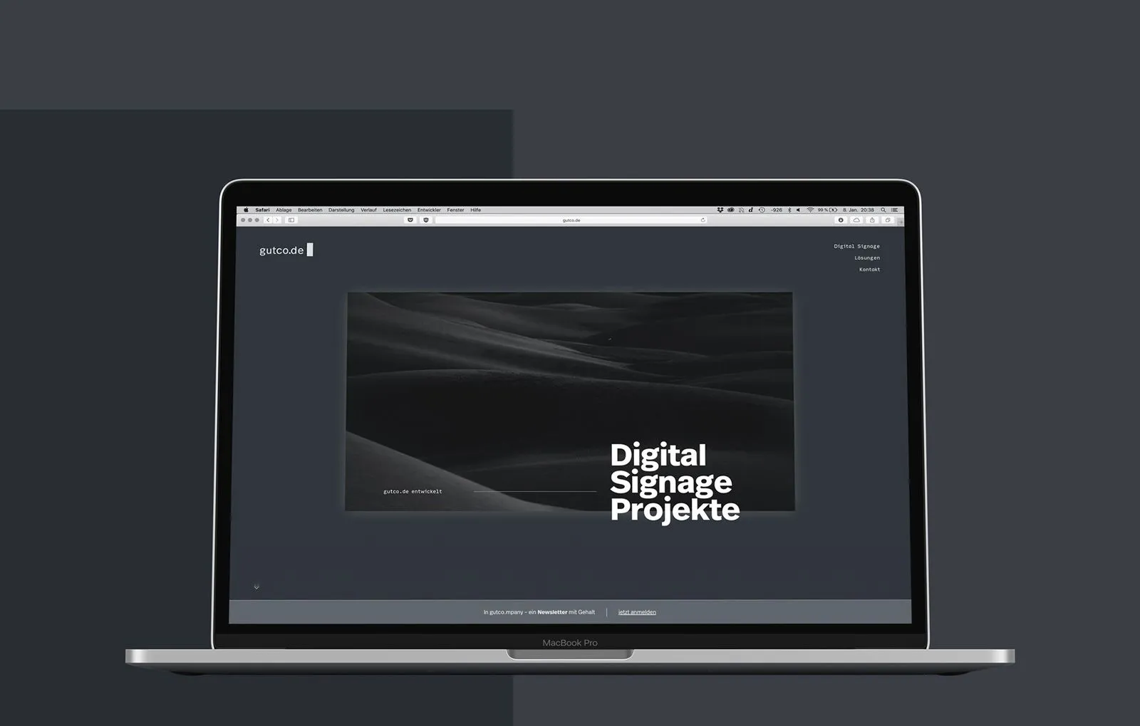 Markenauftritt gutco.de mit Cursor-Signet, Bild 9