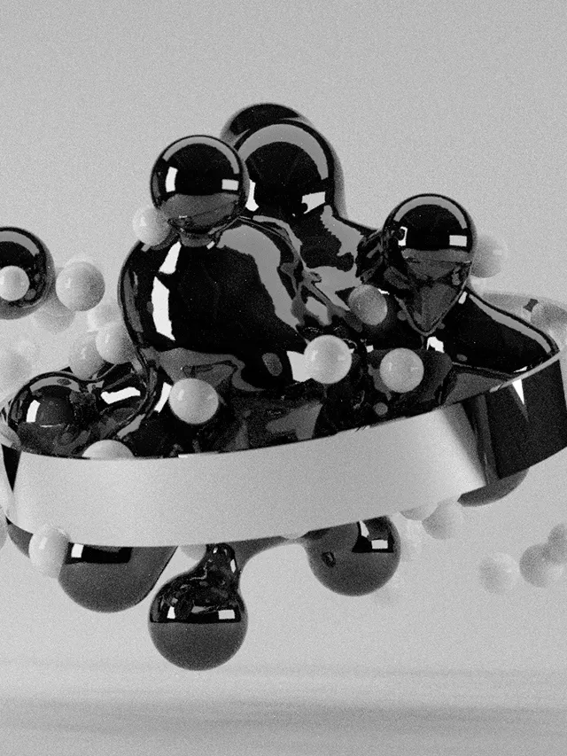 Abstraktes 3D-Objekt