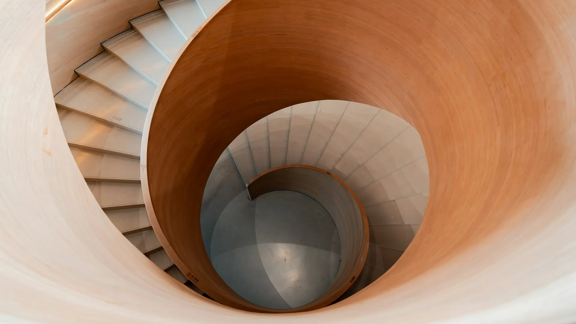 Wendeltreppe, von oben gesehen